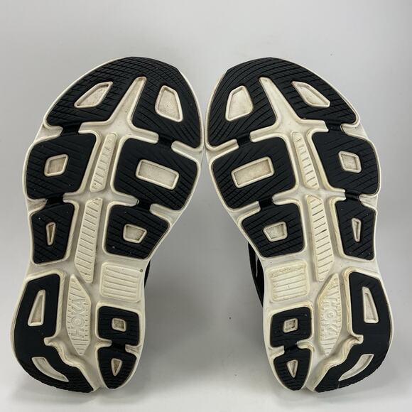 Hoka One One Bondi 9 Running Shoes Womens Size 8 B Black/White Athletic Sneakers - Picture 7 of 11